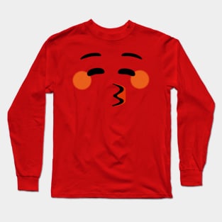 HappyFace um beijo com amor Long Sleeve T-Shirt